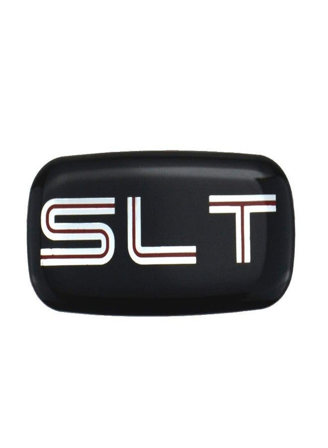 Aimoll طقم زوج من شعار كابينة SLT ثلاثي الأبعاد، لوحة اسم، شعار حرفي، بديل لعمود السقف لسيارات يوكون وسوبربان وسيرا من موديلات 95-07 (فضي/أسود) - Image 3